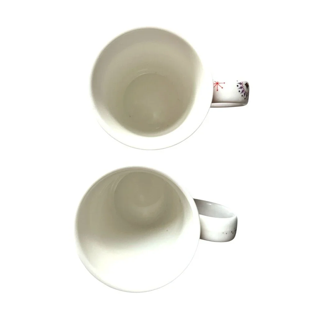 2 Holiday Starbucks Coffee Mugs 2006 Noel and Peace 14 oz